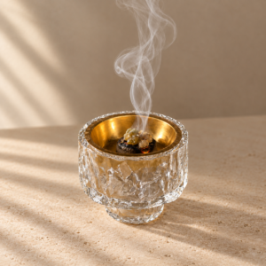 noor glass incense burner